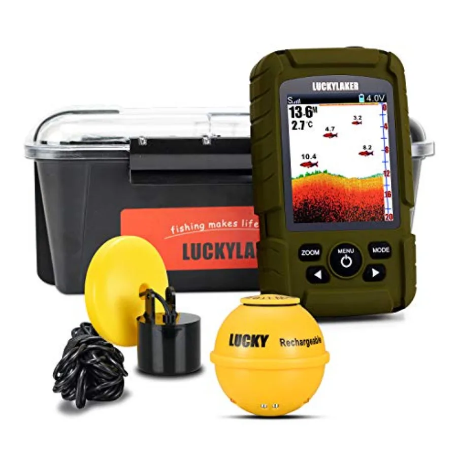 Fish Finder Portable - Ice fishing, sea fishing, kayak: wireless