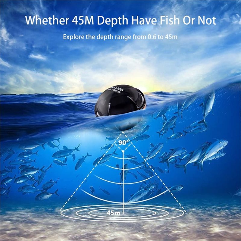 Wireless Sonar Fish Finder, Po - Fish Finder Portable avis et prix