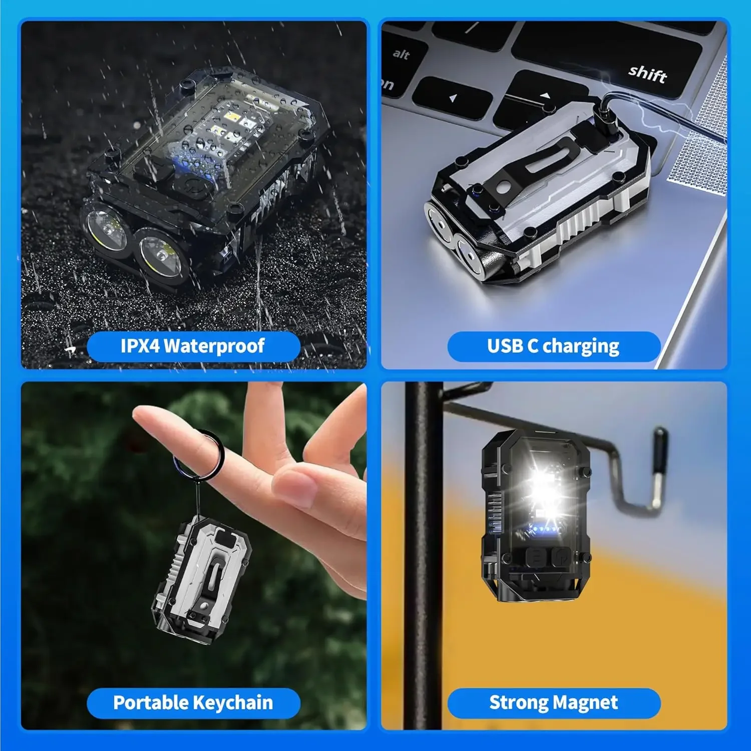 Clip-On Flashlight Rechargeabl - Fishing Light avis et prix