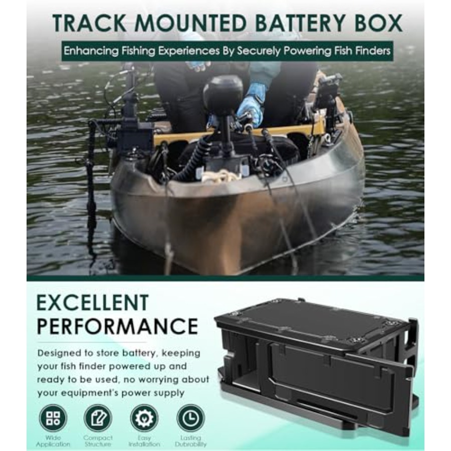Track Mounted Battery Box for  - Fish Finder Mount avis et prix