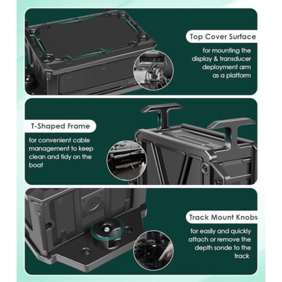 Track Mounted Battery Box for  - Fish Finder Mount avis et prix