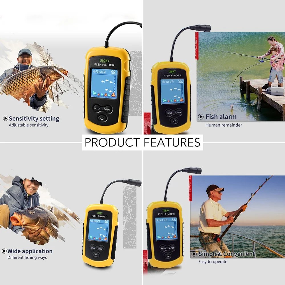 Lucky LCD Color Screen Portabl - Fish Finder Portable avis et prix