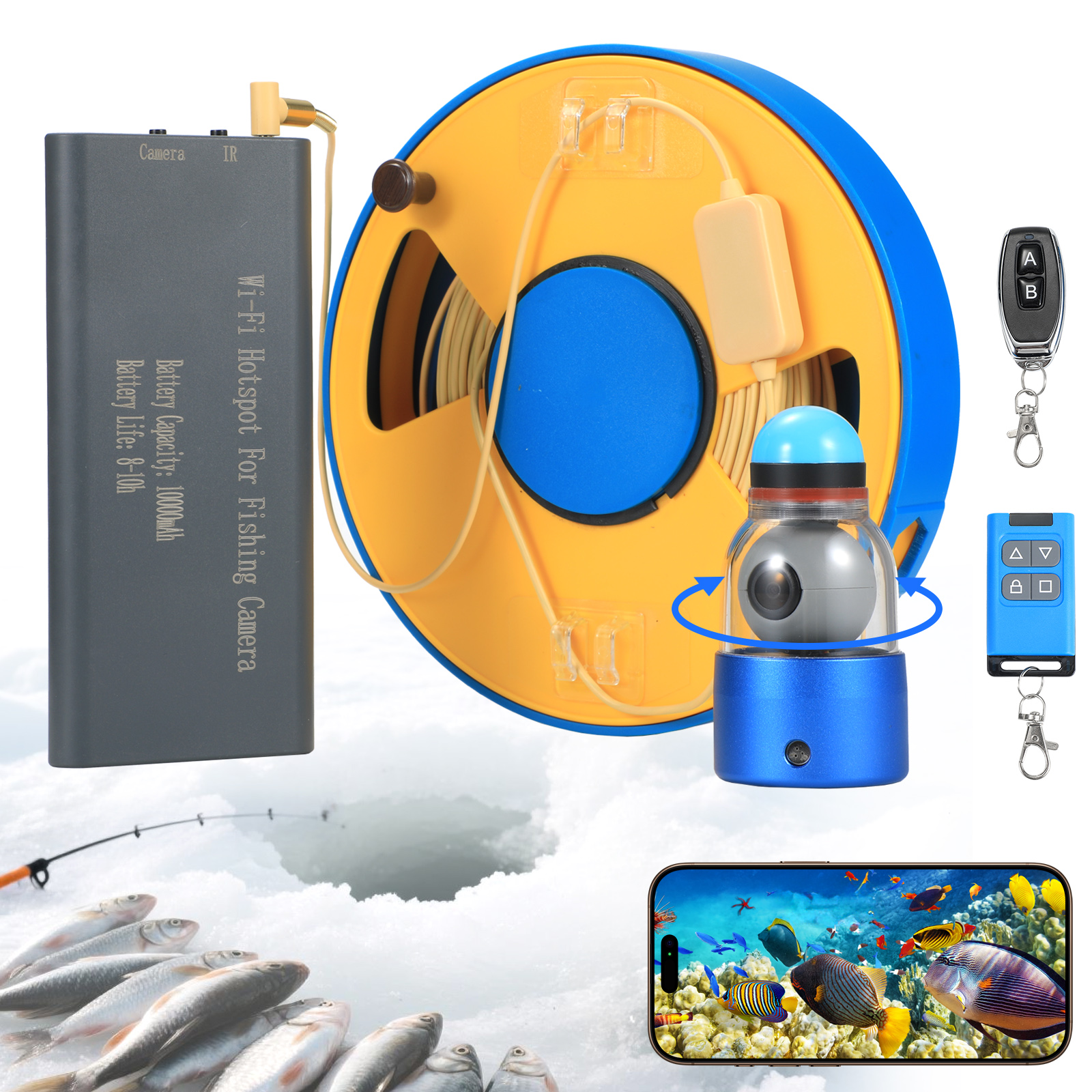 WIFI 360° Underwater Fishing C - Fish Finder Portable avis et prix