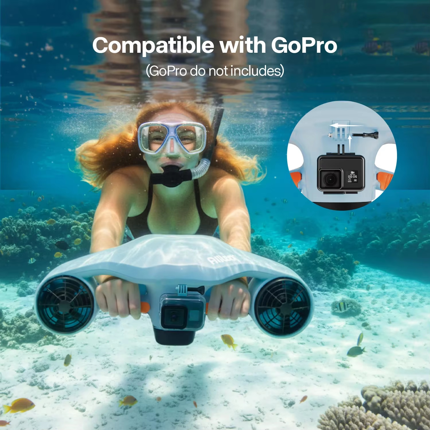 Asiwo MANTA 2 Underwater Scoot - Underwater Camera avis et prix