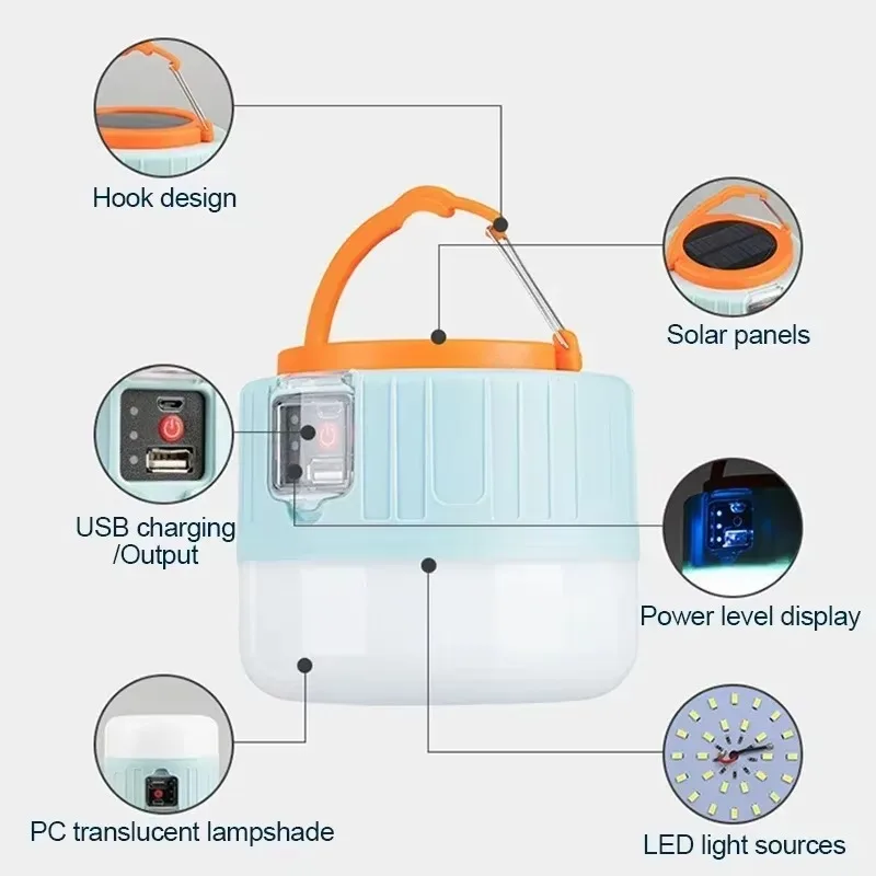 Solar Camping Lantern Recharge - Fishing Light avis et prix