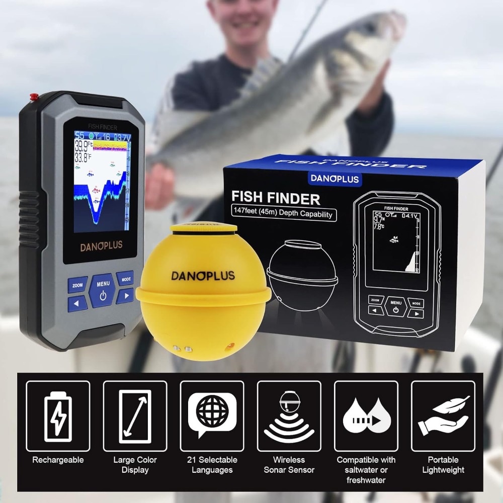 Wireless Fish Finder with 147f - Fish Finder Portable avis et prix