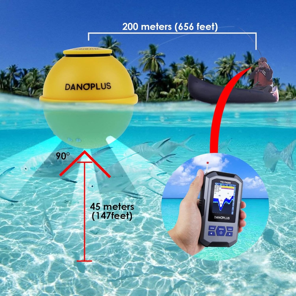 Wireless Fish Finder with 147f - Fish Finder Portable avis et prix