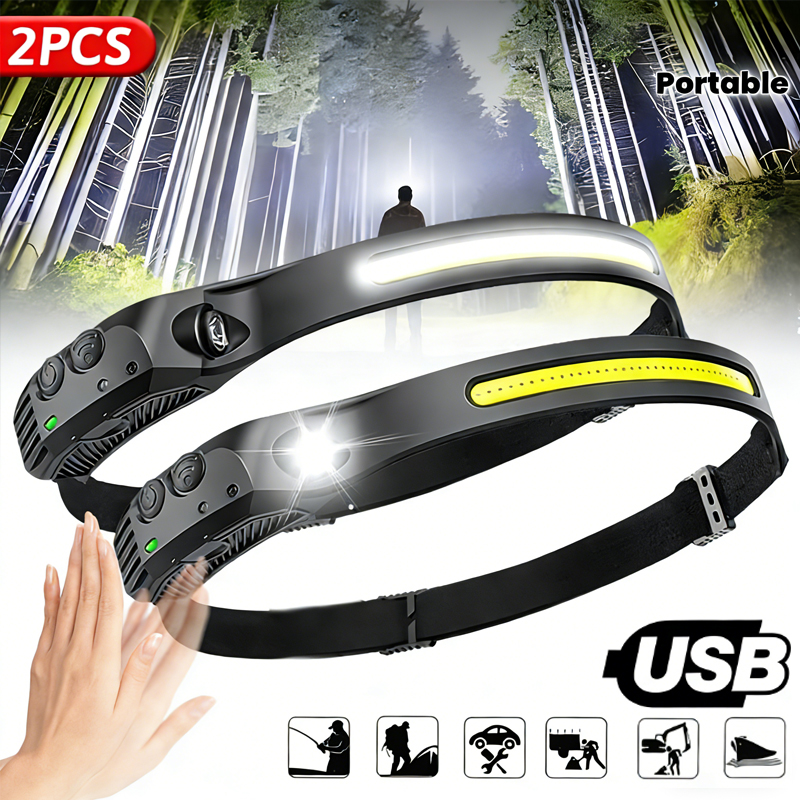 LED Sensor Headlamp Built-in B - Fish Finder Battery avis et prix