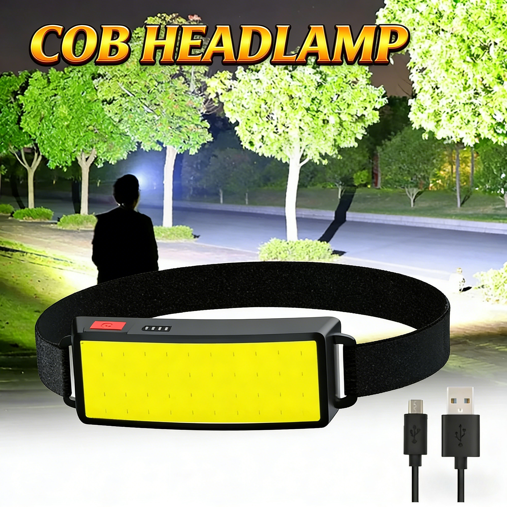 COB Portable LED Headlights Ou - Fish Finder Battery avis et prix