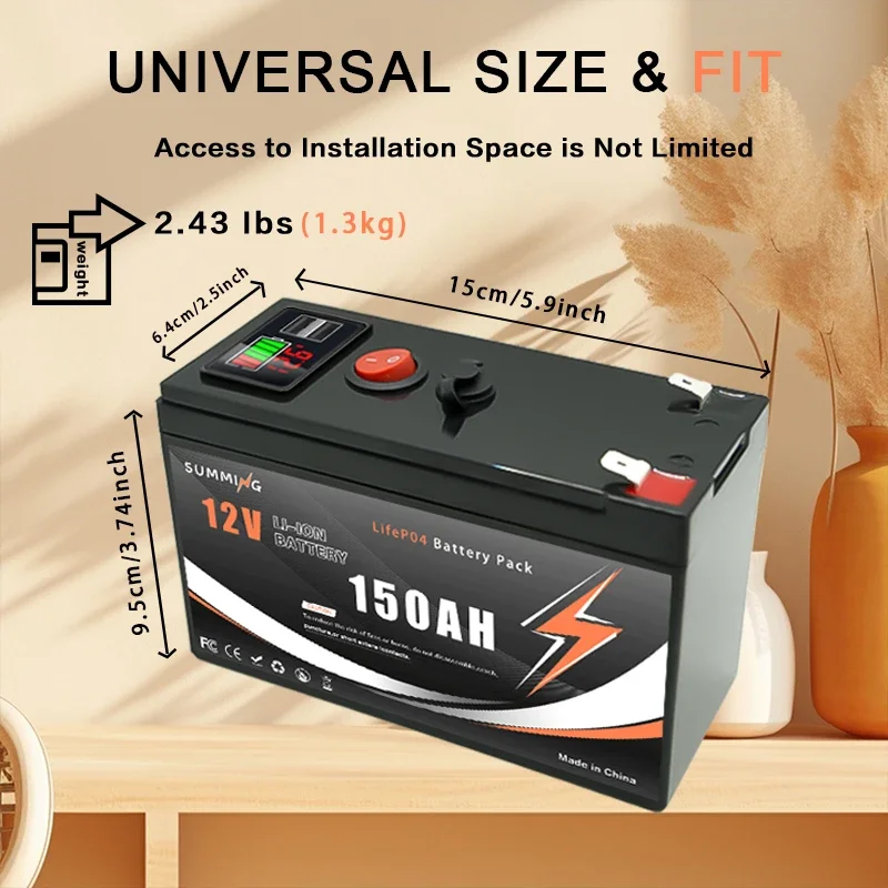 12V 150Ah Lithium  LiFeP04 Bat - Fish Finder Charger avis et prix
