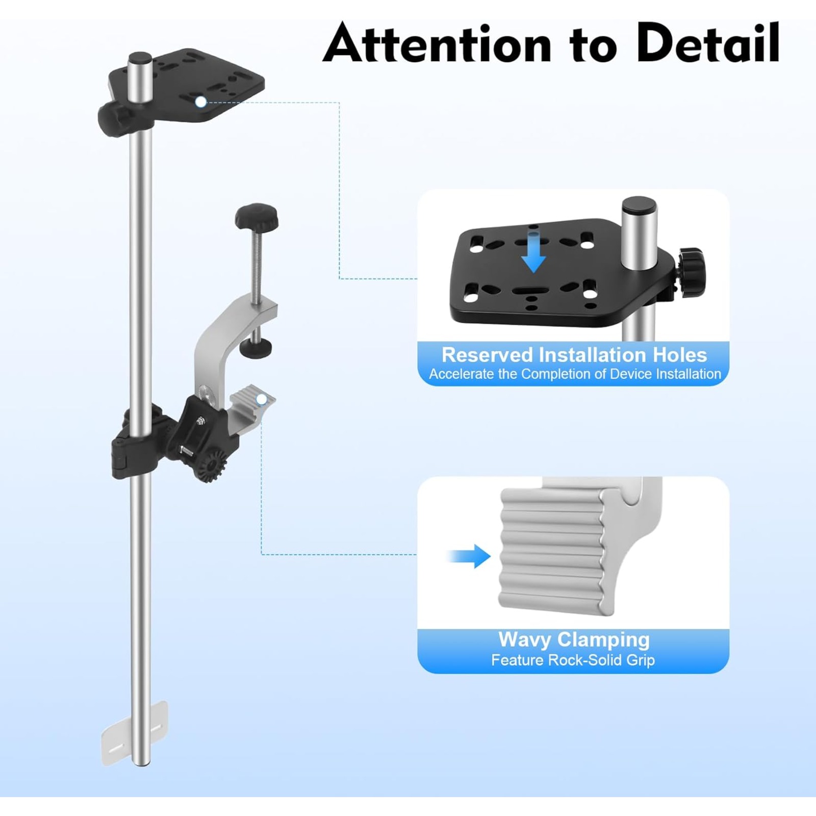 Portable 360° Adjustable Trans - Fish Finder Mount avis et prix