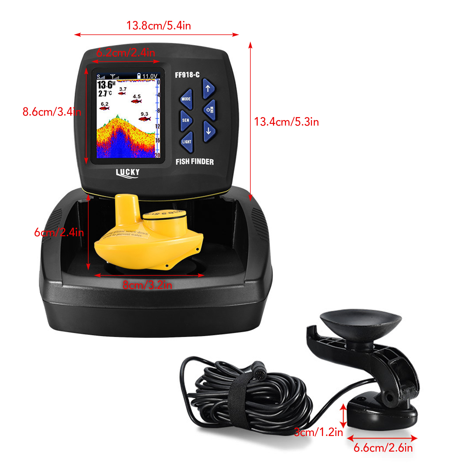 Fish Finder Wireless Sonar Sen - Fish Finder Transducer avis et prix