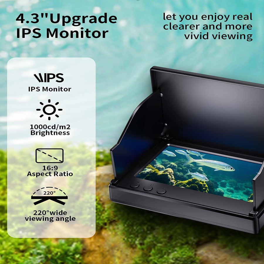 FOURQ Handheld 1080P 4.3'' LCD - Fish Finder Portable avis et prix