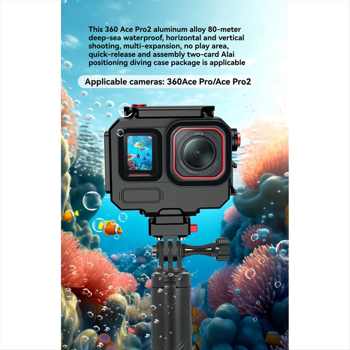 M05K 263FT/80M Waterproof Case - Underwater Camera avis et prix