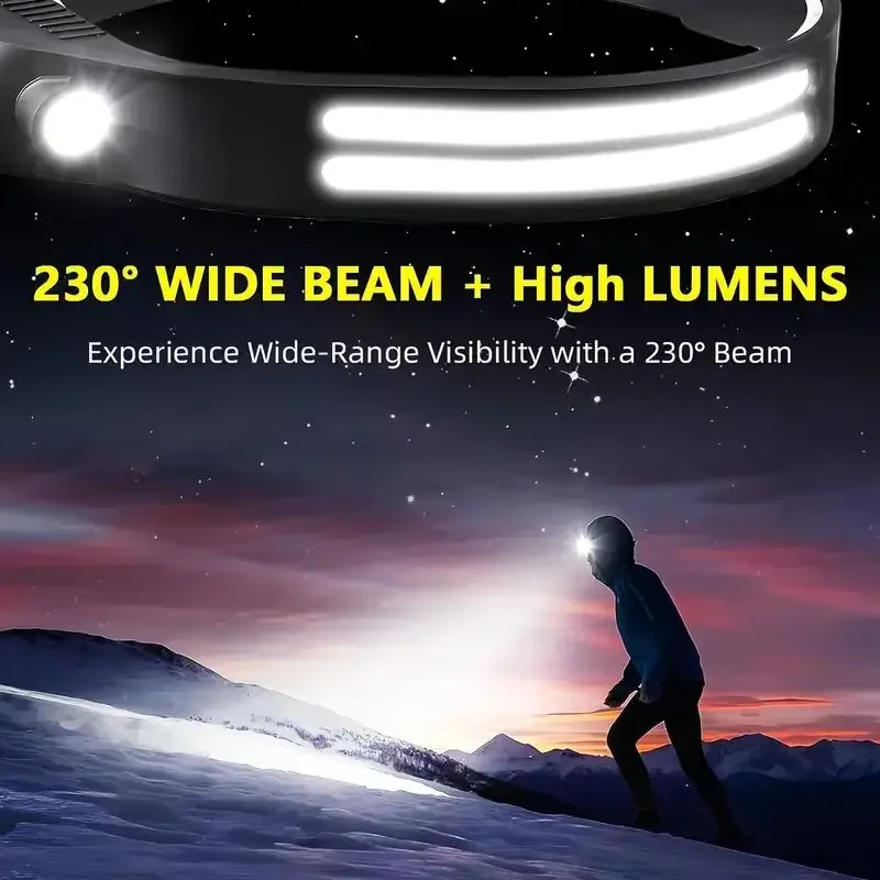 LED Sensor Headlamp USB Rechar - Fish Finder Battery avis et prix