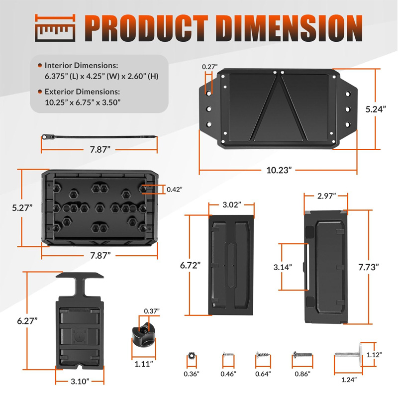 Track Mounted Battery Box for  - Fish Finder Battery avis et prix