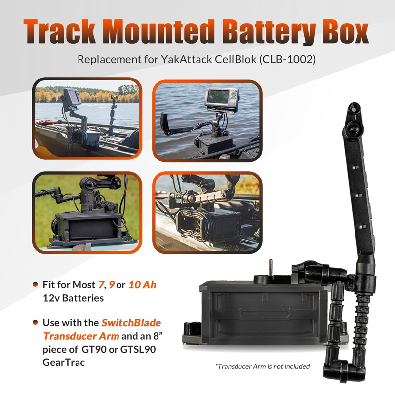 Track Mounted Battery Box for  - Fish Finder Battery avis et prix