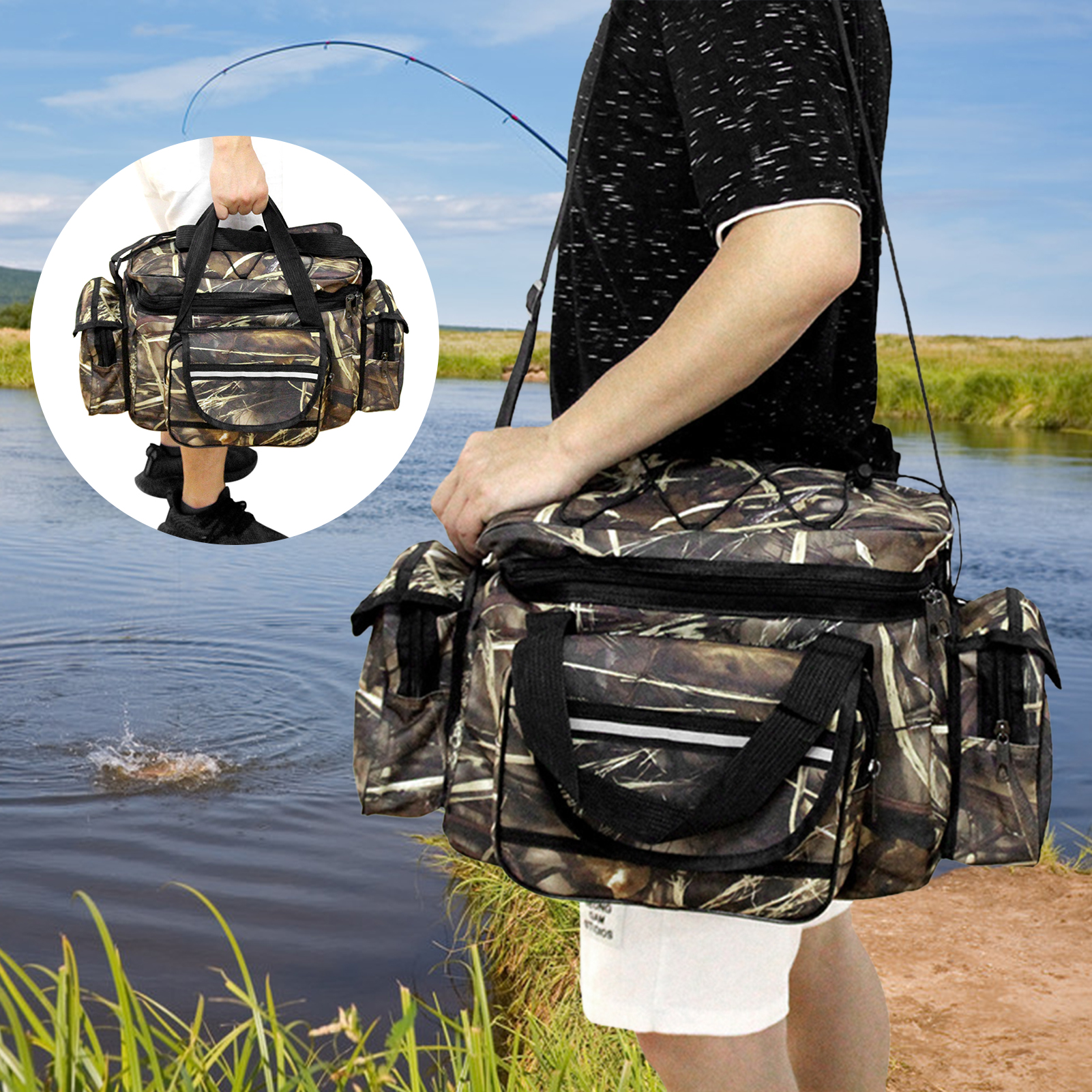 New Large Capacity Fishing Tac - Fish Finder Case avis et prix