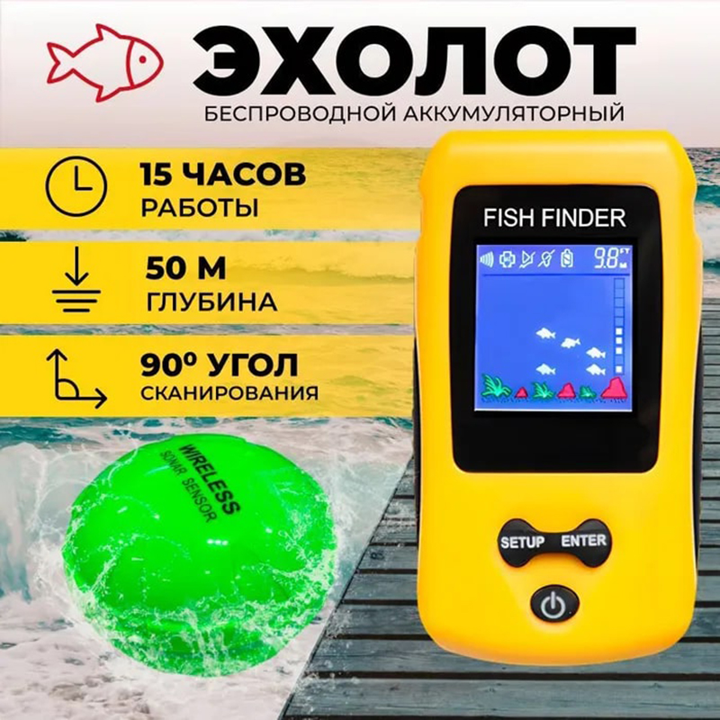 Brand New KDR Colorful Wireles - Fish Finder Transducer avis et prix