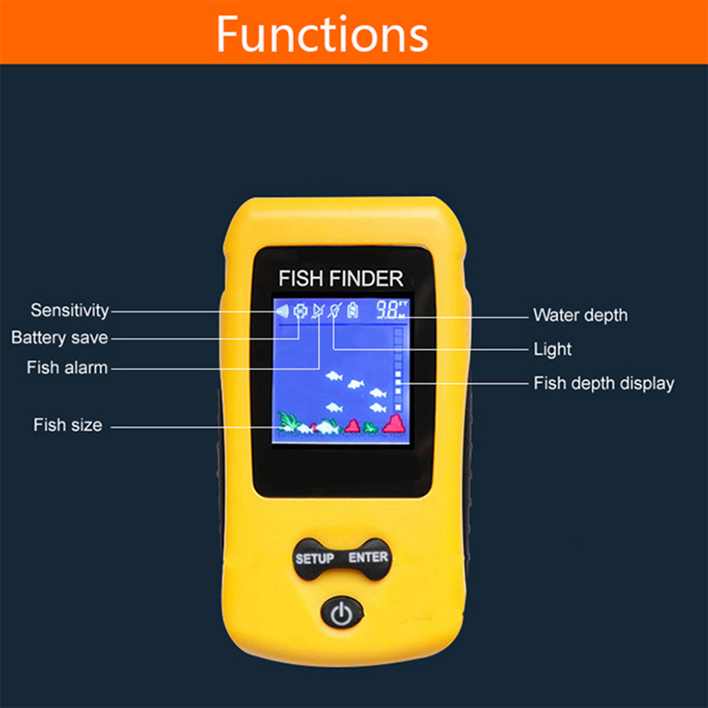 Brand New KDR Colorful Wireles - Fish Finder Transducer avis et prix