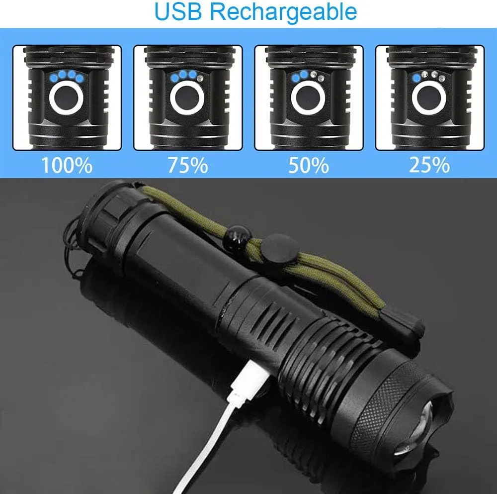 High Power LED Flashlight Rech - Fishing Light avis et prix