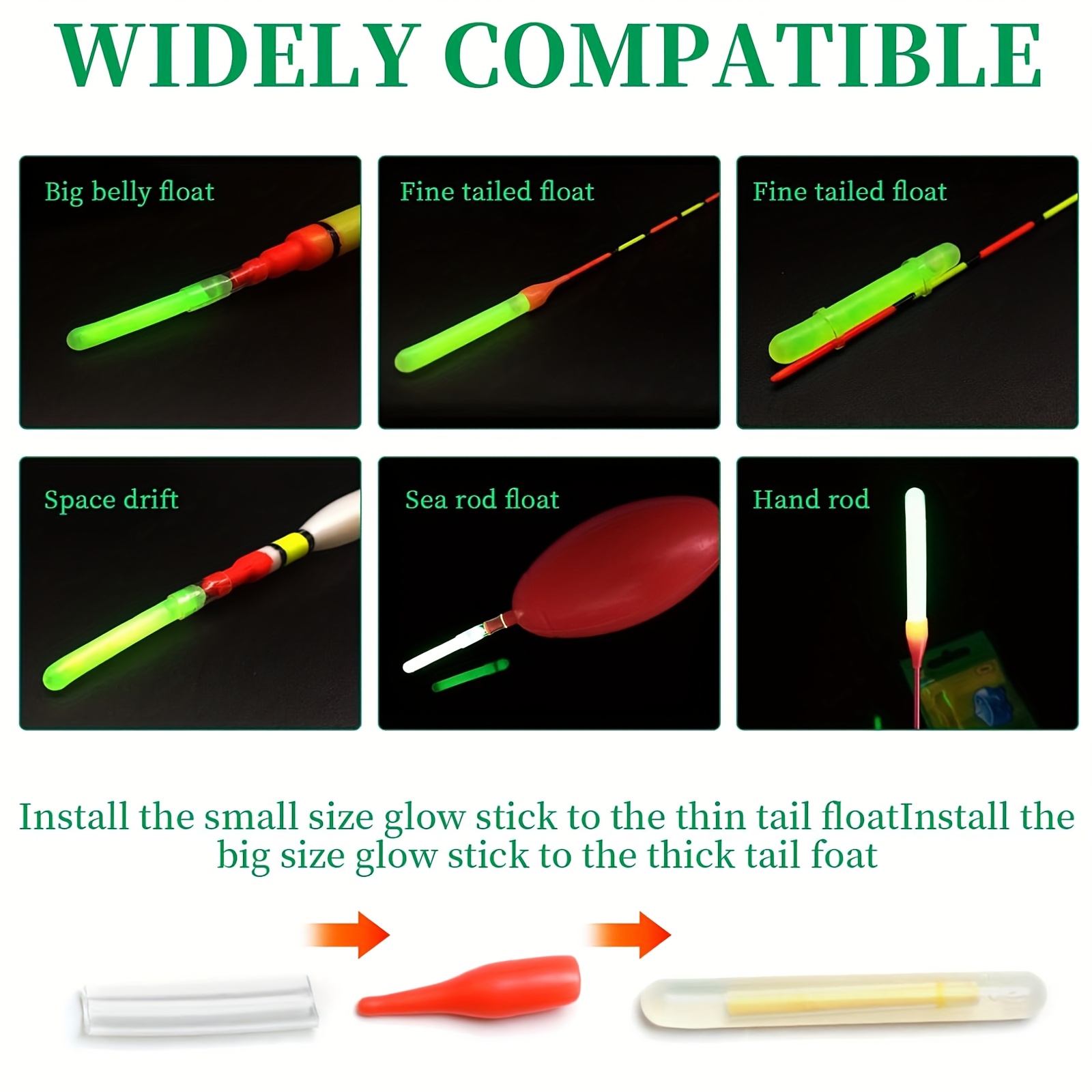 100PCS Fishing Glow Sticks Set - Fish Alarm avis et prix
